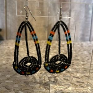 COPY - Handmade In Kenya African Glass Bead Earrings